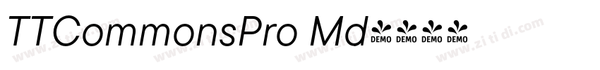 TTCommonsPro Md字体转换